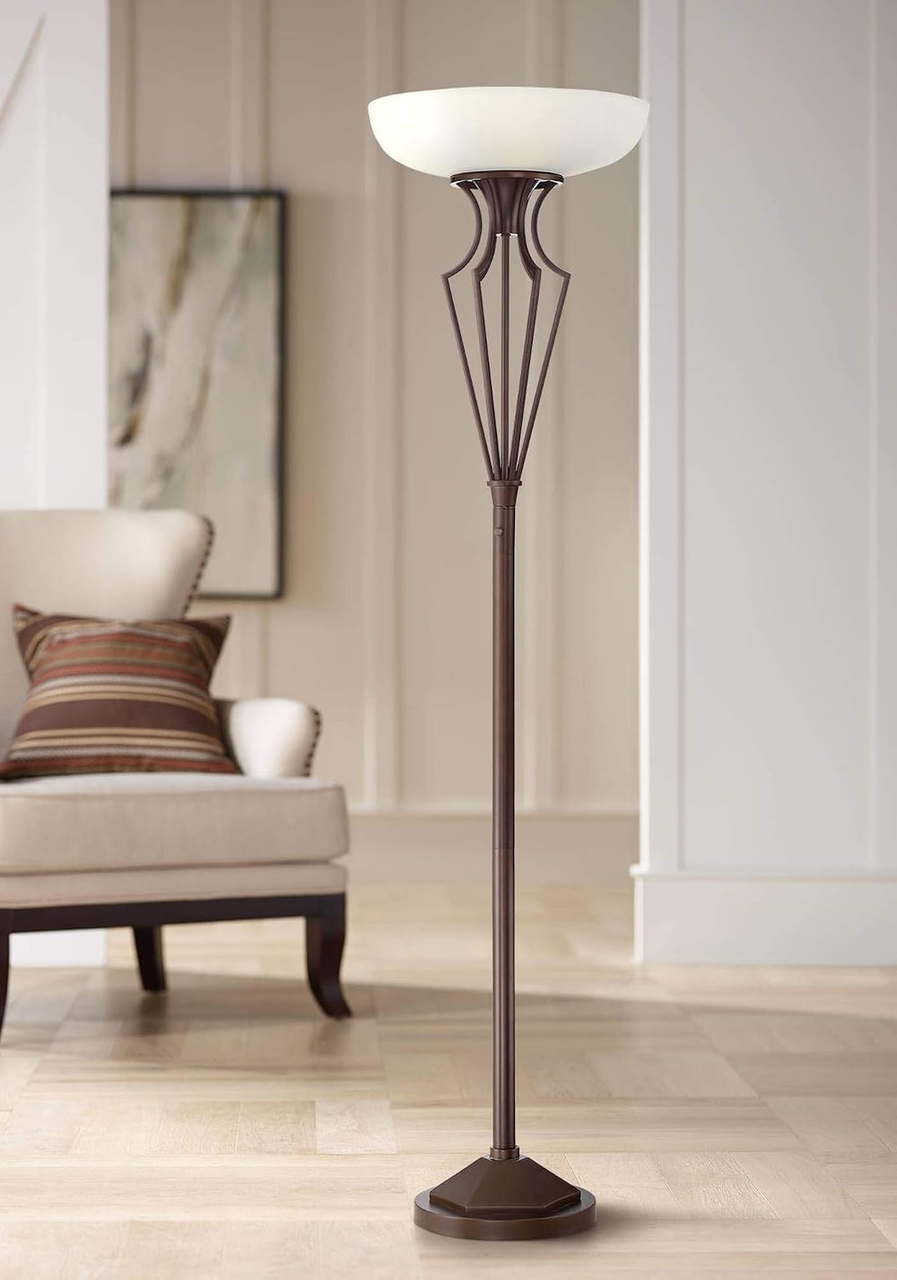 Volero 73" Tall Light Blaster 4-Light Torchiere Floor Lamp