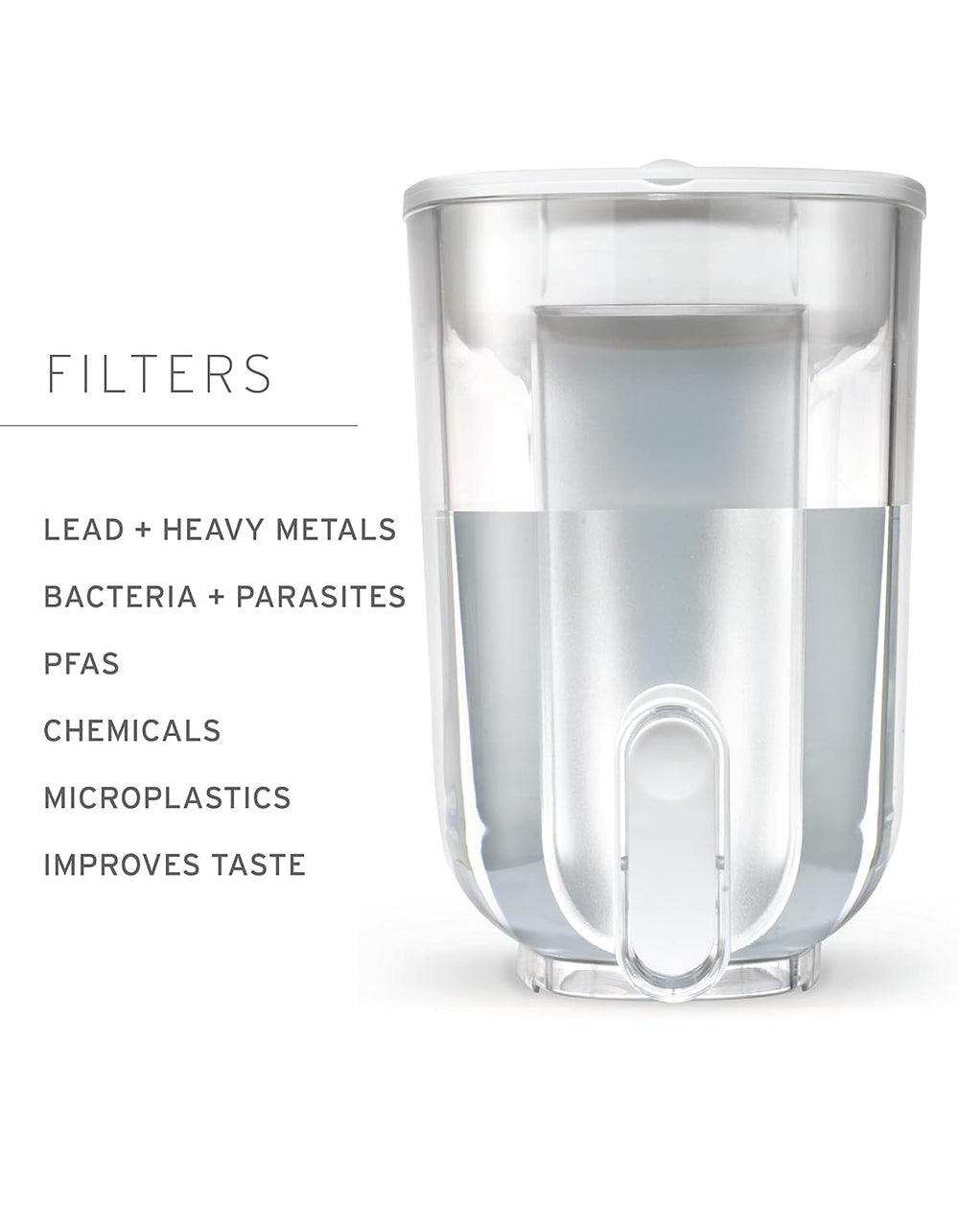 LifeStraw Home BPA-Free Water Filter Dispenser, 18-Cup, Wisteria