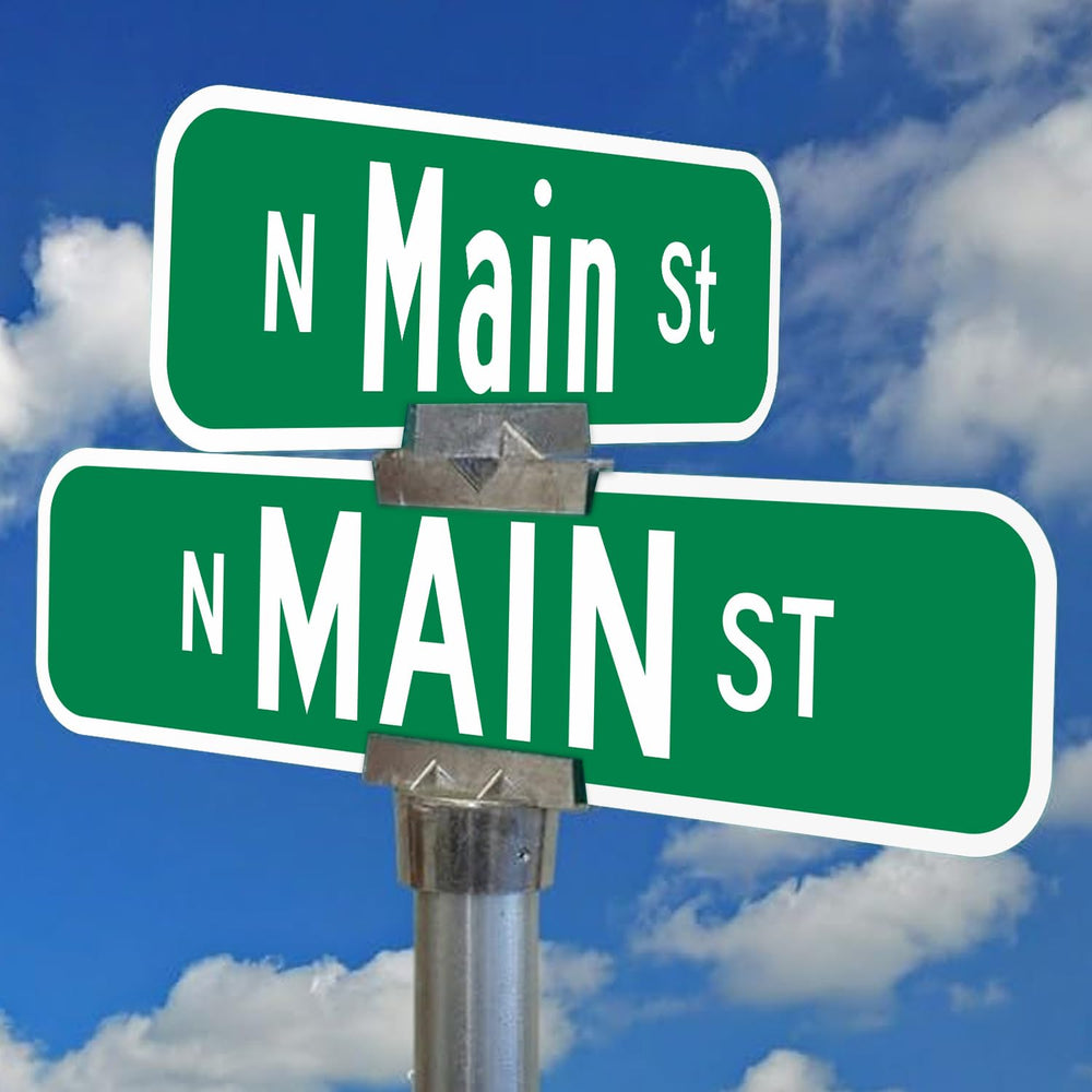 SmartSign 2-Sided Custom Street Metal Sign | 6" x 24" 3M Engineer G...