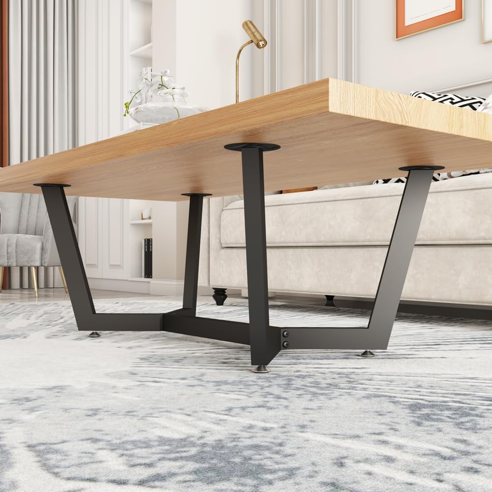 KaKaBB Metal Coffee Table Legs 18 Inch, Dual Use Furniture Legs for TV Stands...