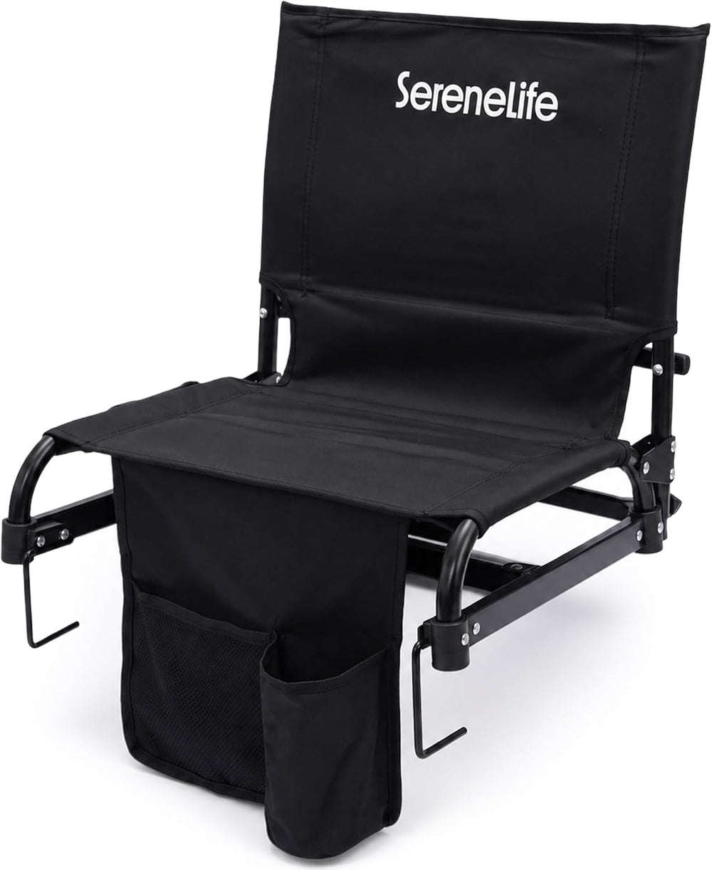 SereneLife Stadium Seats with Back Support, Padded Bleacher Chair with Backre...
