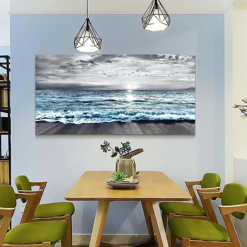 Wapluam Large Canvas Wall Art For Living Room & Bedroom Decor - Black &am...