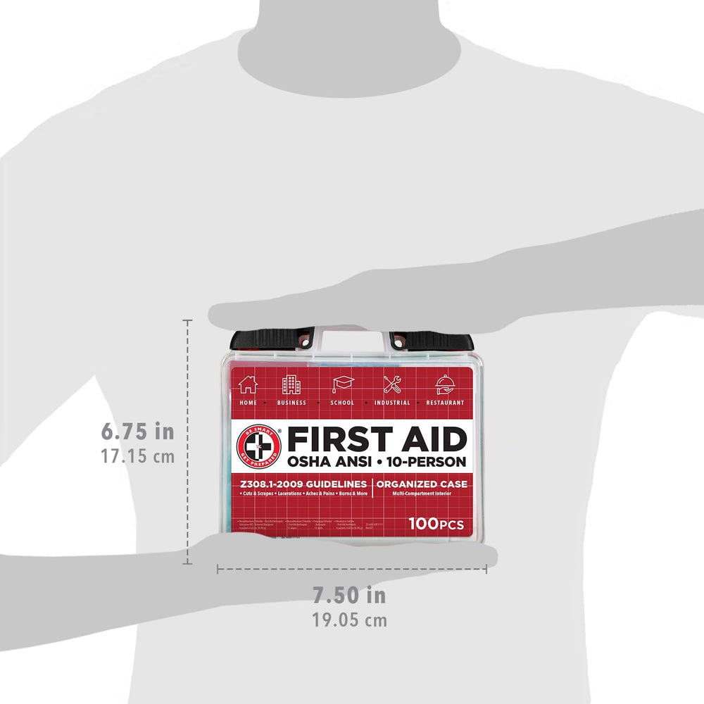 Be Smart Get Prepared OSHA/ANSI First Aid Kit - 10 Person