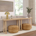Plank+Beam Classic Console Table, 46 Inch, Blonde | Non-Toxic Finishes, Versatile Design, Elegant Details, Easy Assembly, Quick Setup, Solid Wood