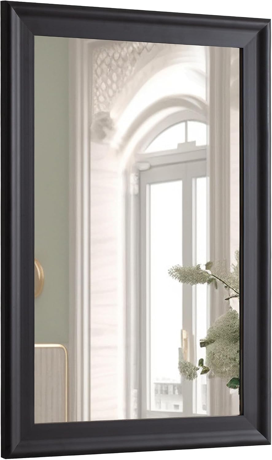 Black Wall Mirror for Bathroom,Rectangle Rustic 24 x 36 inch Vanity Mirrors