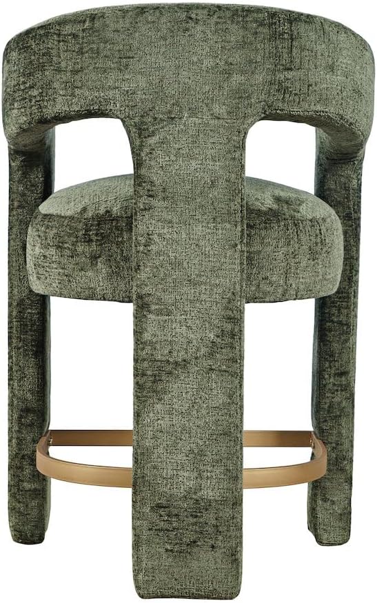 Jofran Gwen Forest Upholstered Counter Stool with Arms – Versatile Barstools ...