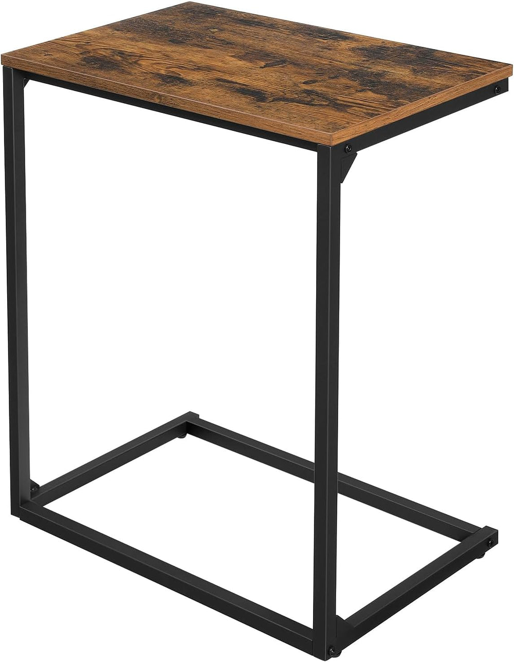 VASAGLE C Shape End Table for Couch or Sofa, Industrial Small Side Table