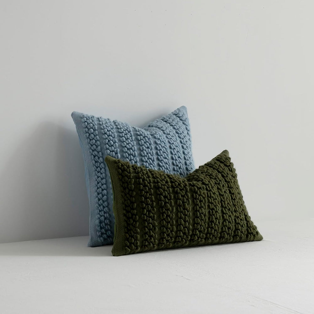 DEZENE Wool Boucle Throw Pillow Cover Premium Chic Accents Square Textured De...