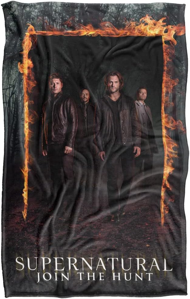 Supernatural Fire Frame Silky Touch Super Soft Throw Blanket 36" x 58"