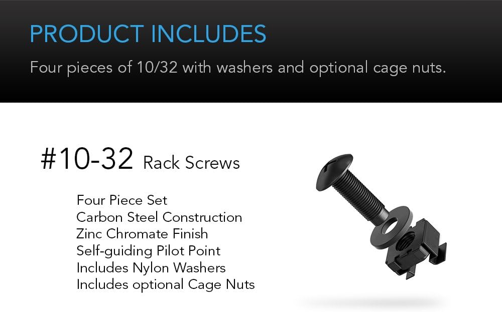 AC Infinity Vented Rack Shelf 1U, 8" Deep for 19" Server & AV R...