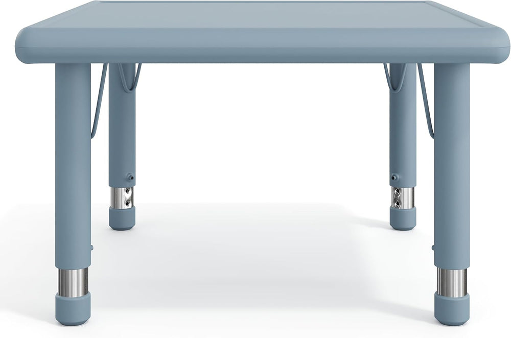 Flash Furniture 24" Square Height Adjustable Activity Table, Dusty Blue