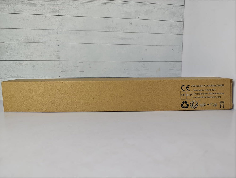 Wall Mounted Coat Rack, 8 Hooks, 29.7"x1.3", Modern, Black