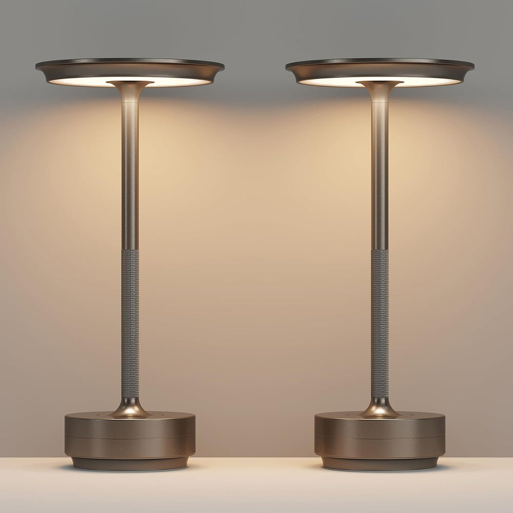 2 Pack Cordless Table Lamps Rechargeable, 5000mAh LED Table Light