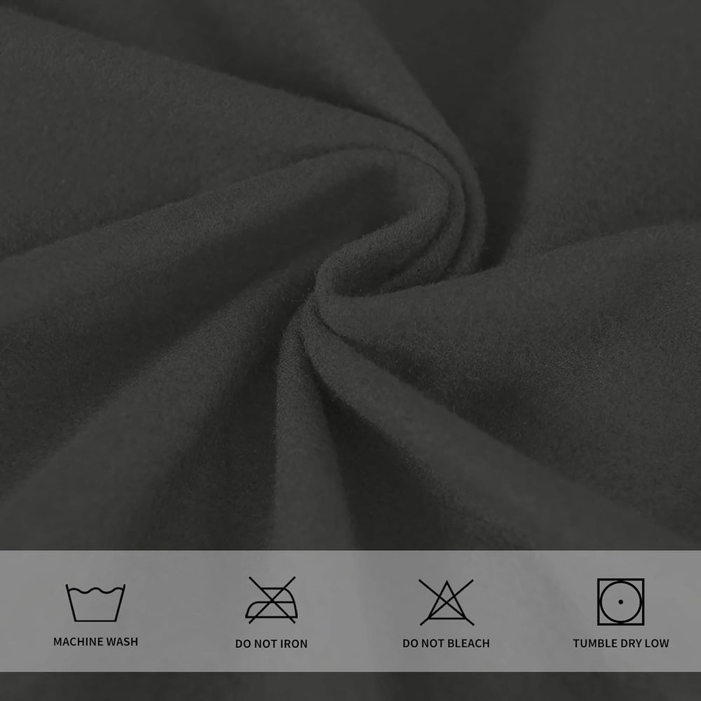 Easy-Going 7 Pieces Stretch Sofa Couch Cover, Large, Dark Grey