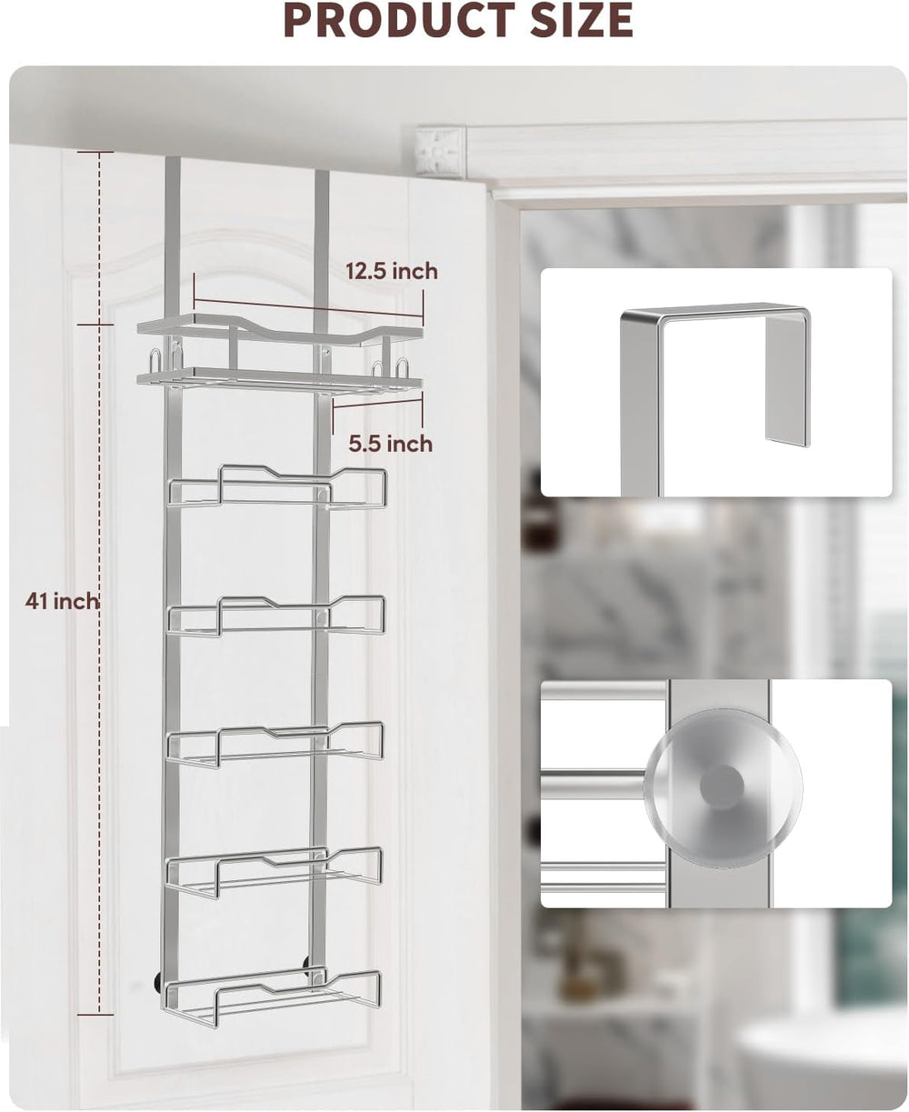 Aetyord Hanging Towel Racks for Bathroom No Drill - Over The Door 6-Tier Bath...