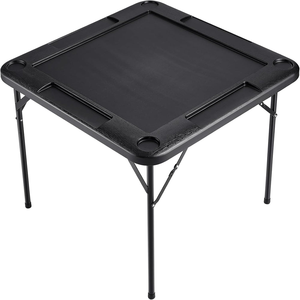 VEVOR Folding Card Table Square 4 Player Mahjong Domino Game Set