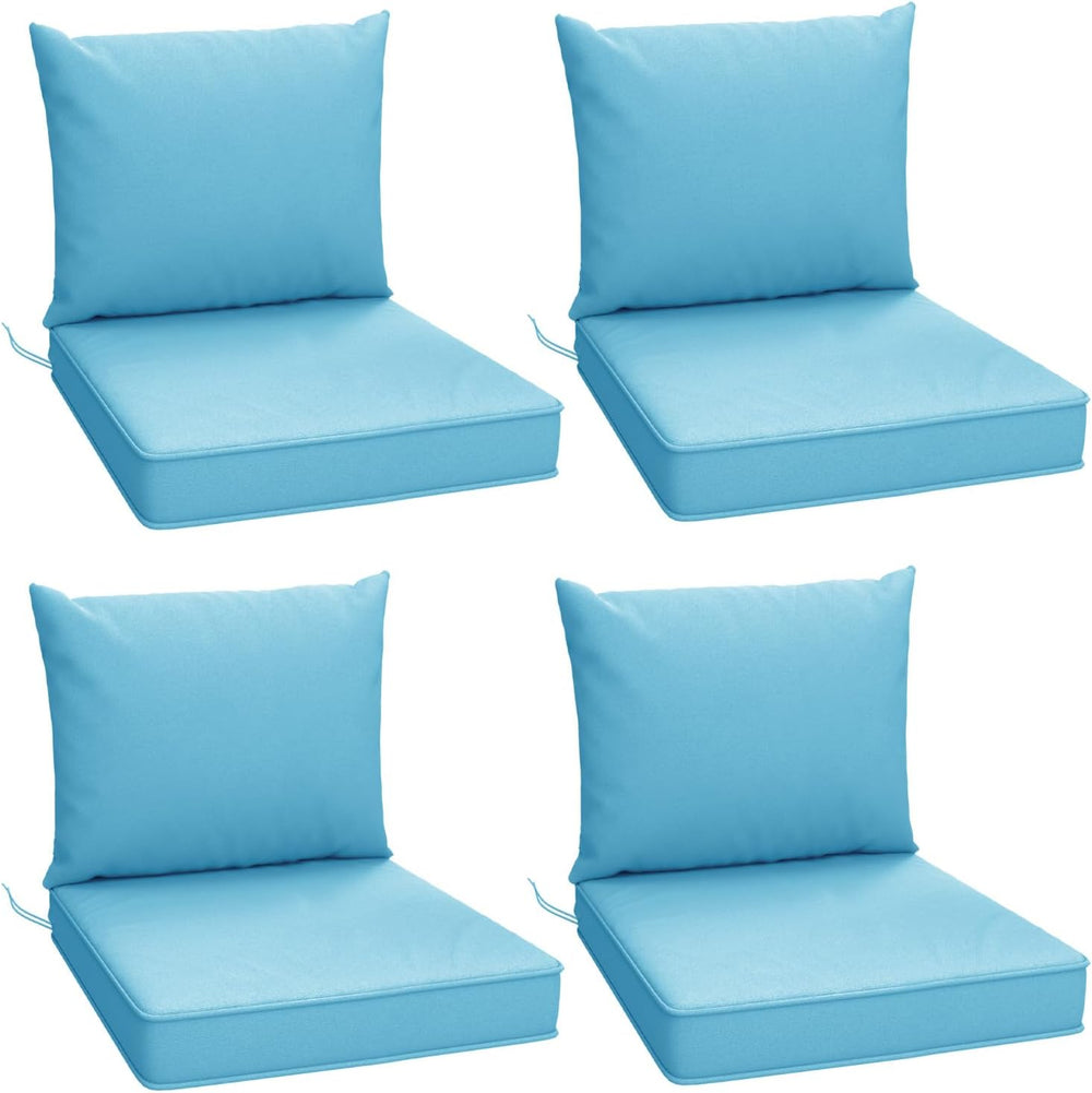 Outdoor Chair Cushions Set of 4, 22 x 22 Inch Patio Furniture Cushions with S...