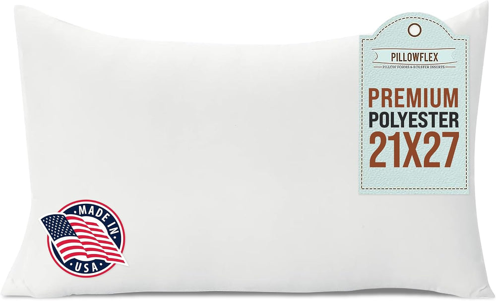 Pillowflex Premium Polyester Pillow Insert - 21x27 Soft Decorative Pillow
