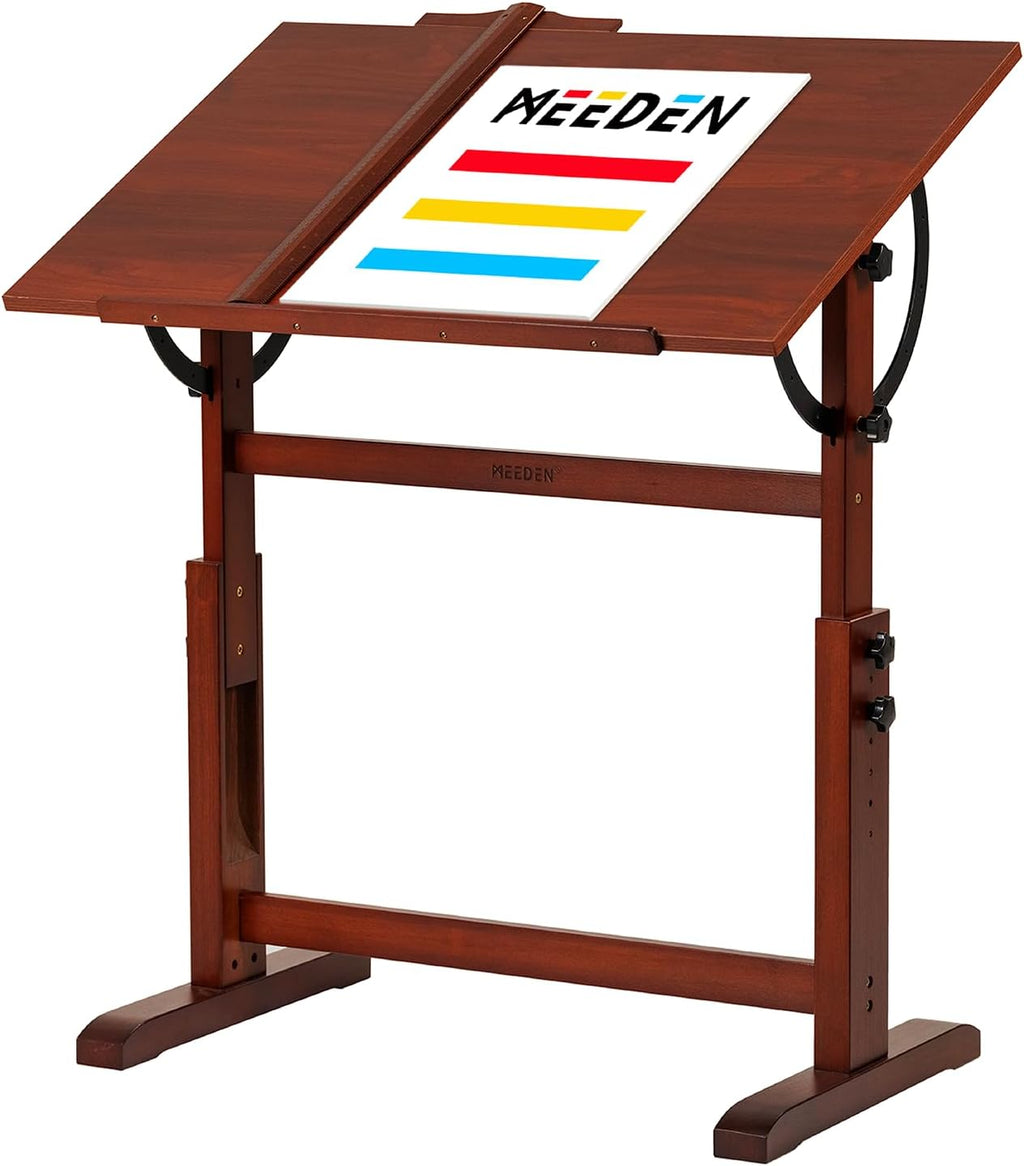 MEEDEN Vintage Wooden Drafting Table: 35.5" x 23.5" Artist Drawing Table