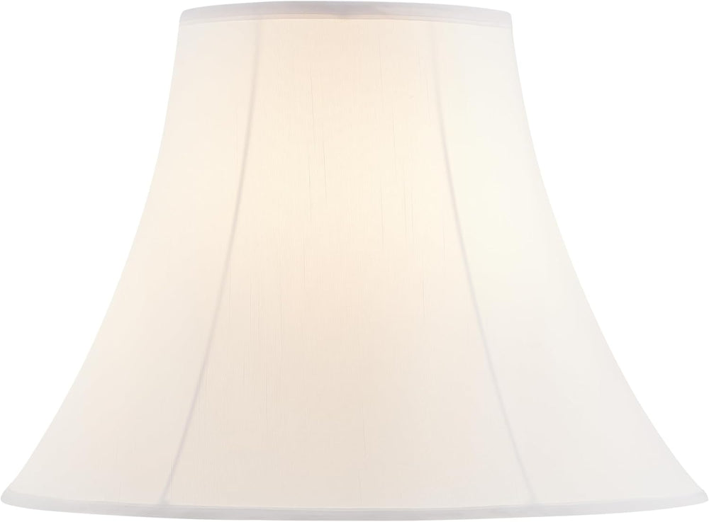 Aspen Creative 38018 Handsewn Bell Traditional Collapsible Spider Shade in Wh...