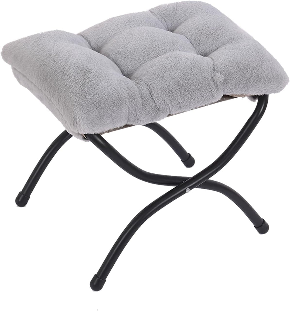 Welnow Folding Ottoman Footstool with Detachable Cushion,15'' H, Plus...