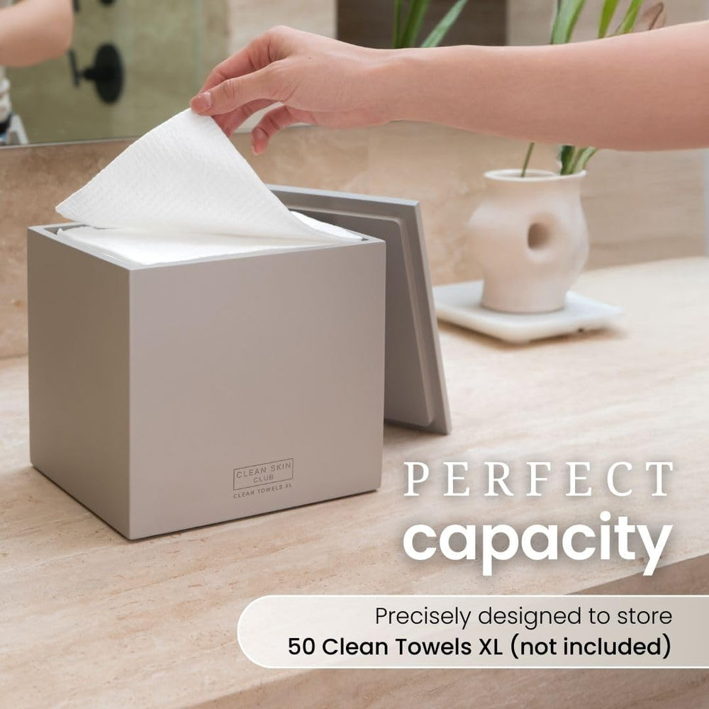 CLEAN SKIN CLUB Cement Box for 50 Disposable Clean Towels XL (Towels NOT Incl...