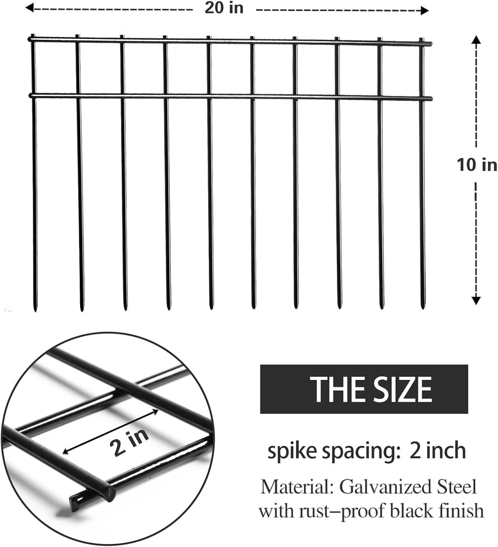 Adavin Small/Medium Animal Barrier Fence 25 Pack 20 in(L)X 10 in(H) Undergrou...