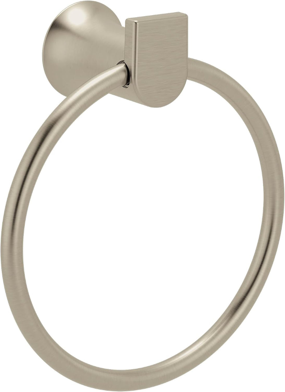 Moen Genta LX Modern Wall Mount Bathroom Hand Towel Ring, Brushed Nickel, BH3...