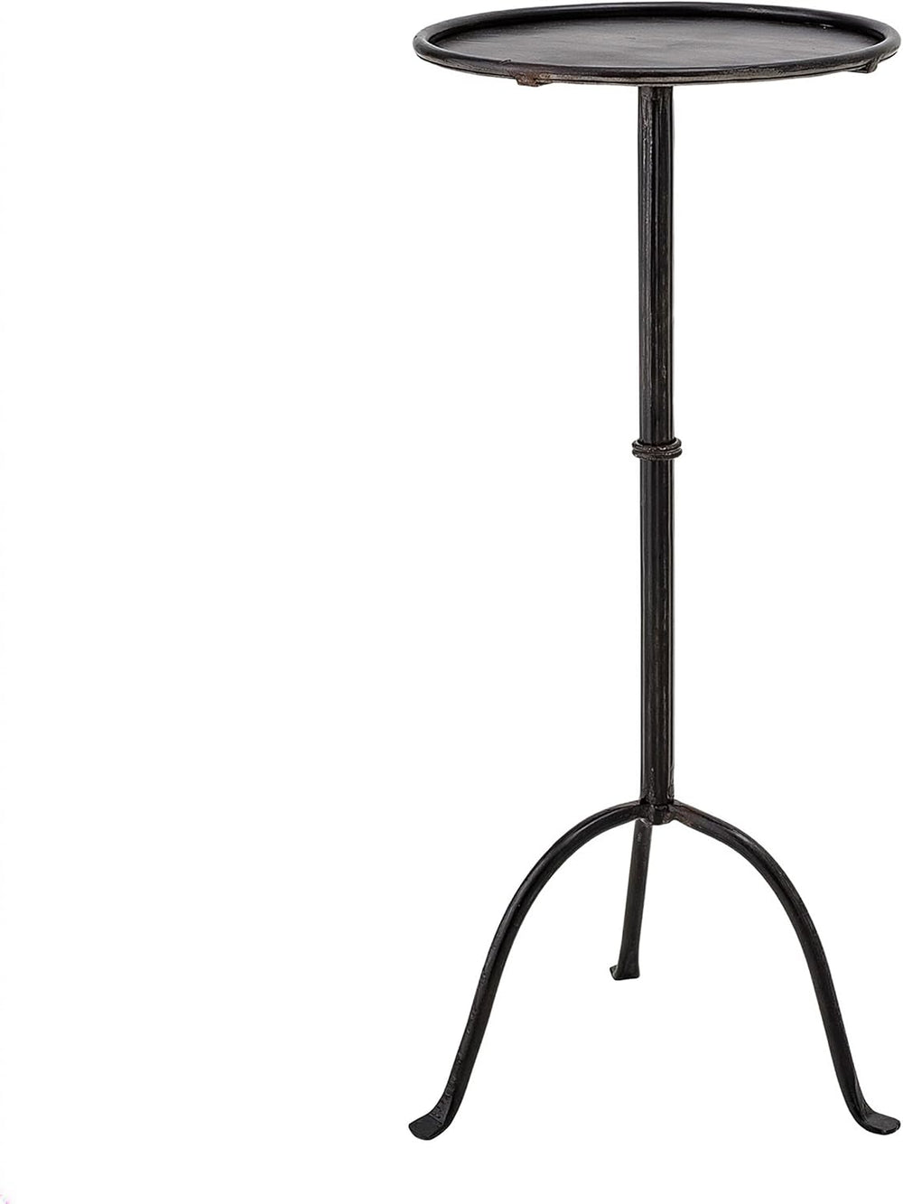 Creative Co-Op Round Sleek Metal Martini Table, Black