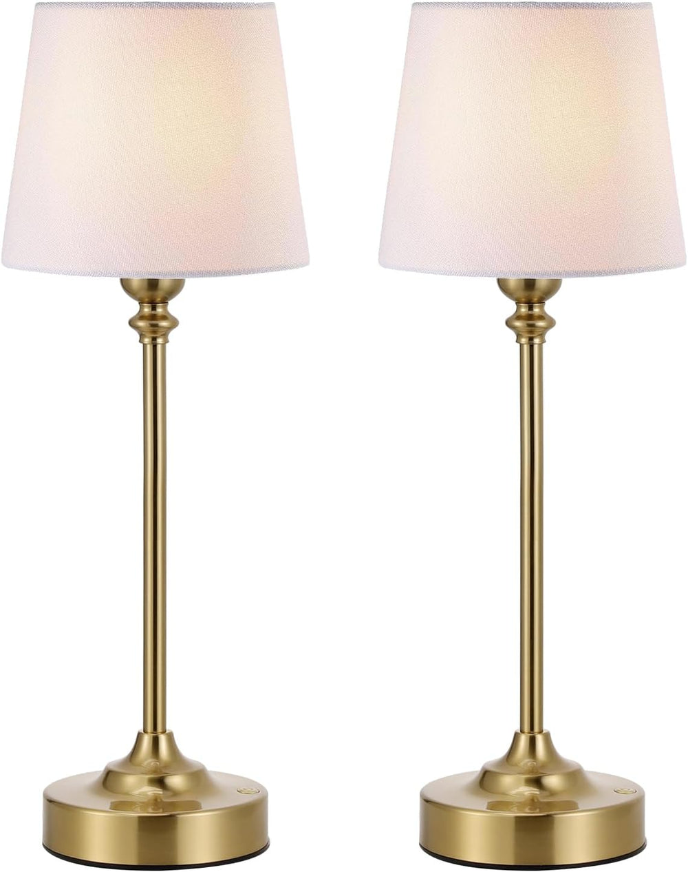 Kakanuo Cordless Table Lamps Rechargeable Set - 2 Pack Gold 4000mAH Battery O...