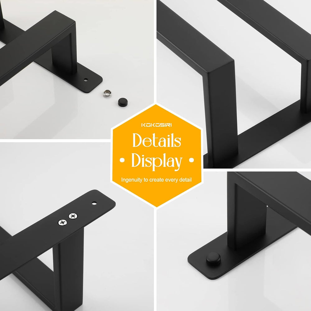 KOKOSIRI Towel Bars Black Bath Towel Holders 20 Inches Bathroom 2-Tiers Ladde...