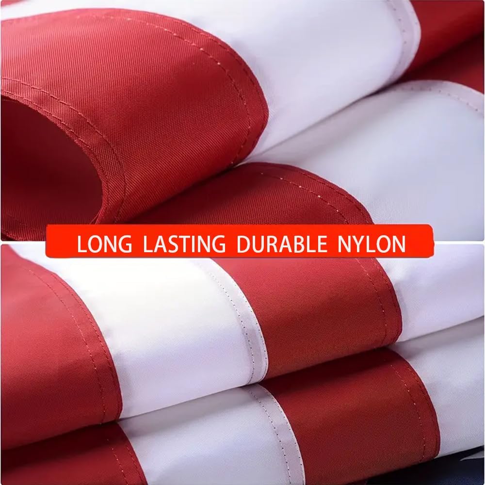 American Flags for Outside 5x8 FT,Heavy Duty Long Lasting Nylon US Flag 5x8 O...