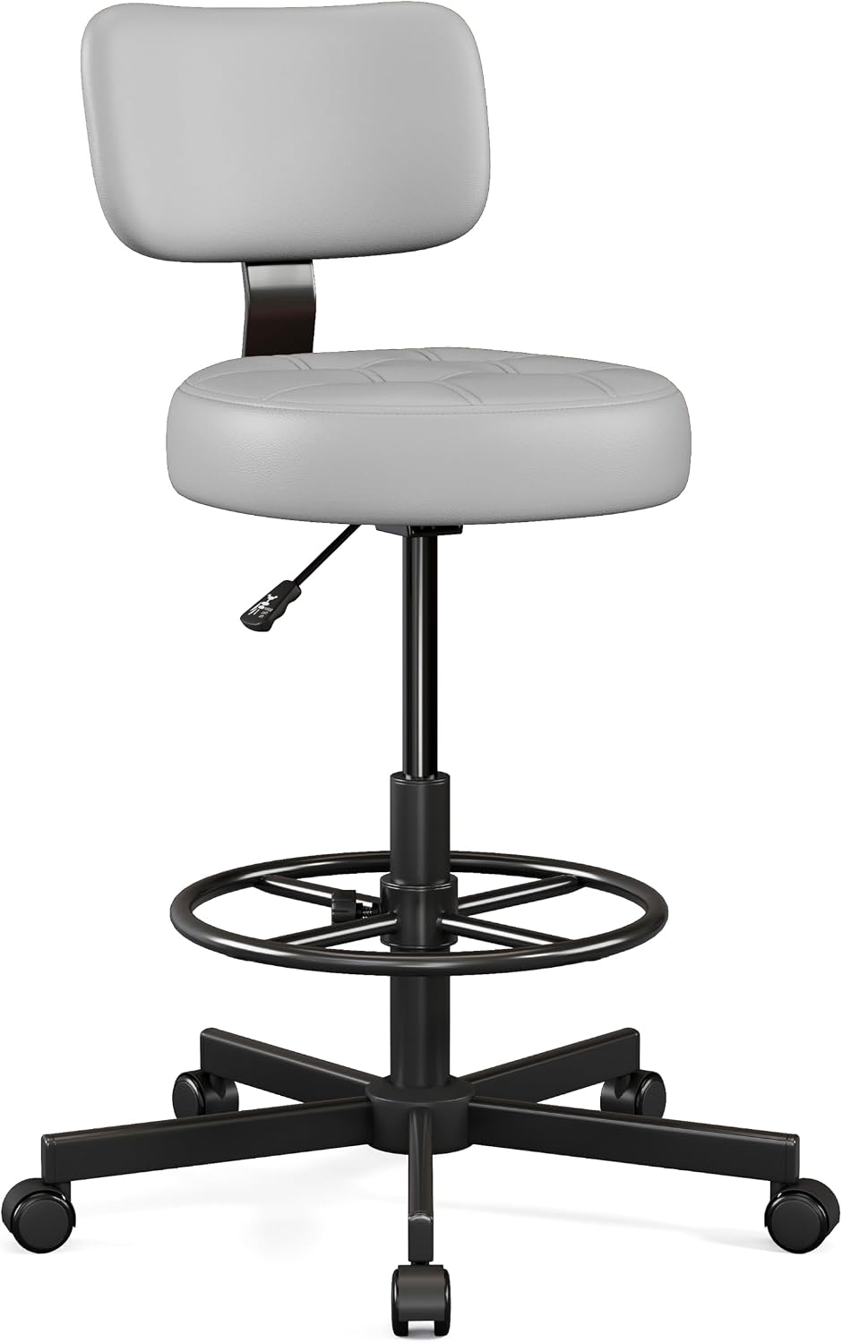 Drafting Chair with Backrest, Tall Desk Chair for Standing Desk