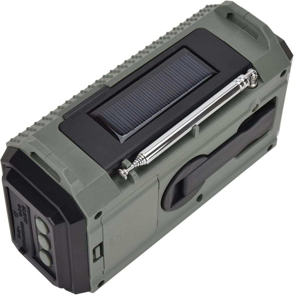 Emergency Radio 10000MAH Weather Radio Solar Hand Crank AM/FM/SW/NOAA Weather...