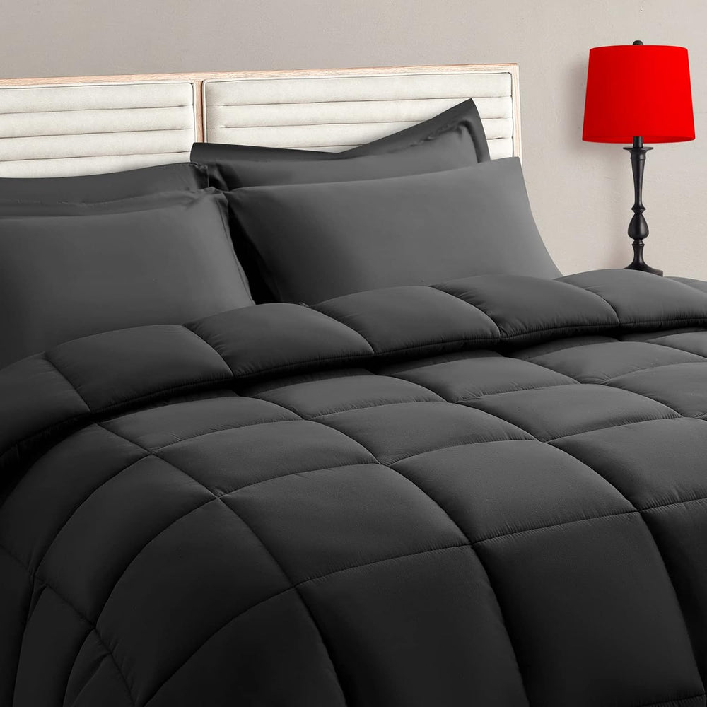TAIMIT Full Size Comforter Set - 7 Pieces, Bed in a Bag Bedding Sets with All...