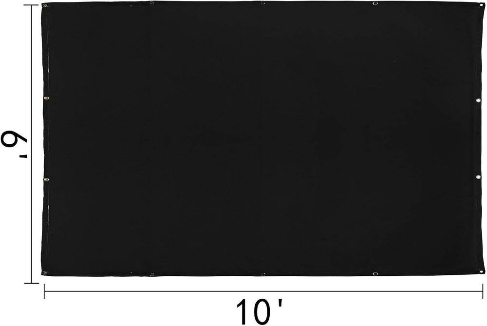 VEVOR 6 x 10 Ft Welding Blanket Black Fiberglass Blanket Portable Fiberglass ...