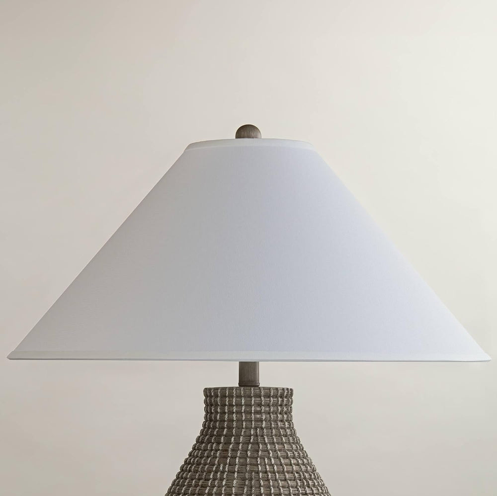 Rolla Extra Large White Linen Chimney Large Lamp Shade 6x23x13.5 (Spider)