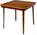 Stakmore Classic Straight Edge Square Wood Folding Table, 32x32, Fruitwood