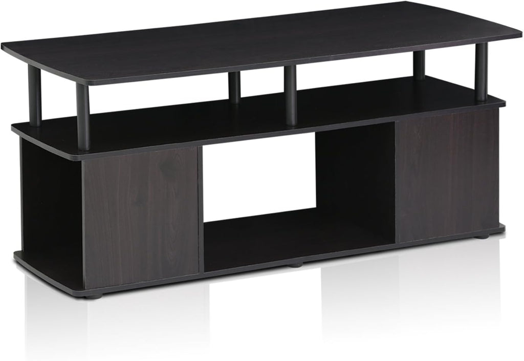 Furinno Coffee Table and End Tables Set (2 Pieces) | Blackwood and Espresso/Black