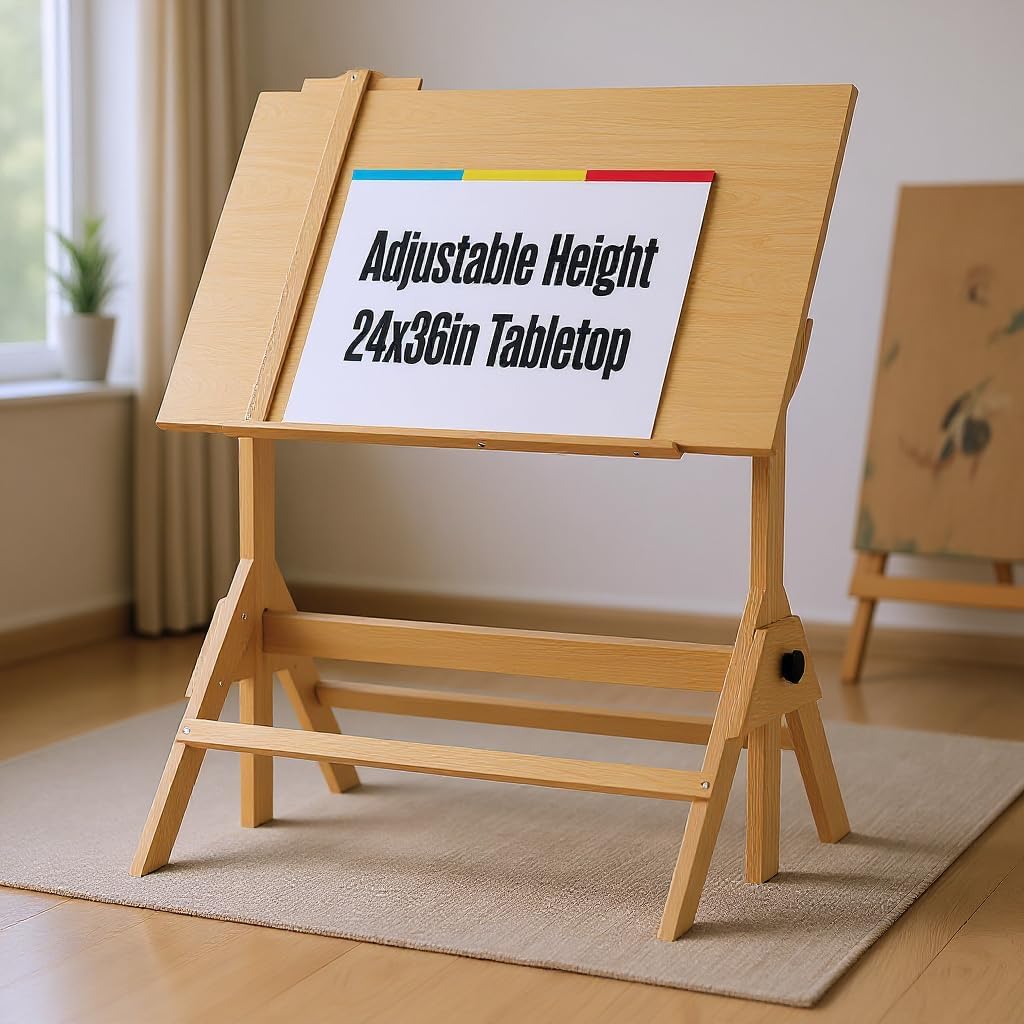 Portable Drafting Table, Artist Table, Drafting Desk, Architect, 36" x 24"