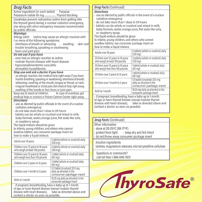 Aquatabs 397mg Tablets (100 Pack) & ThyroSafe 65mg Tablets (20 Pack)