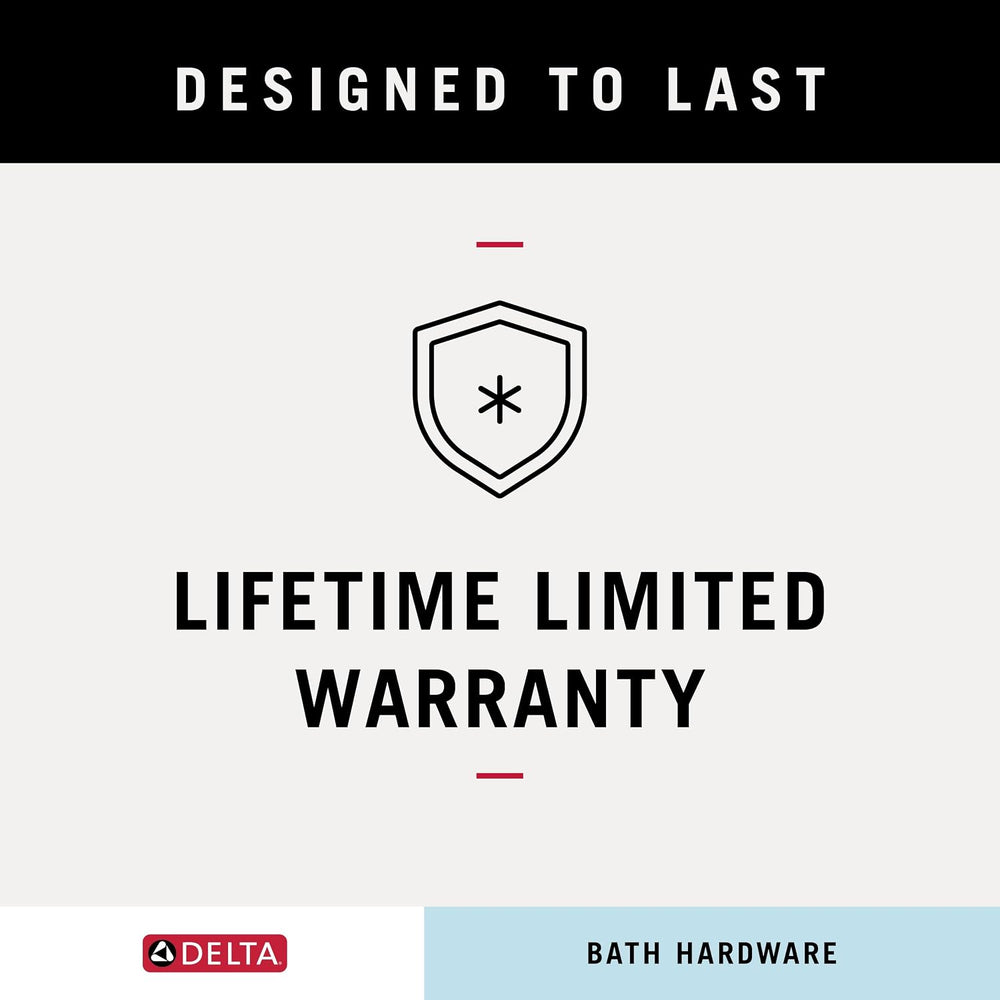 Delta Double Towel Hook for Bathroom or Kitchen| Champagne Bronze | Cassidy A...