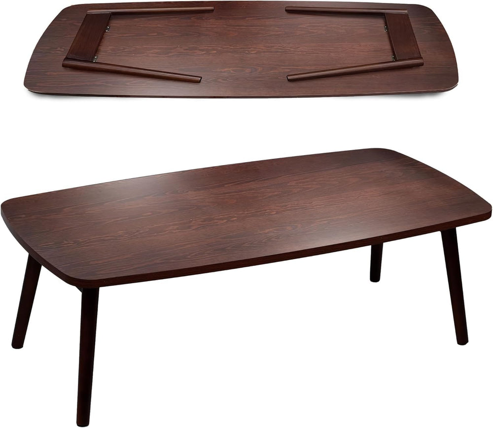 Japanese Floor Table, Folding Coffee Table, 39"Lx20"Wx13"H, Br...