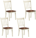 GIANTEX Wood Dining Chairs Set of 4, Armless Kitchen Chairs