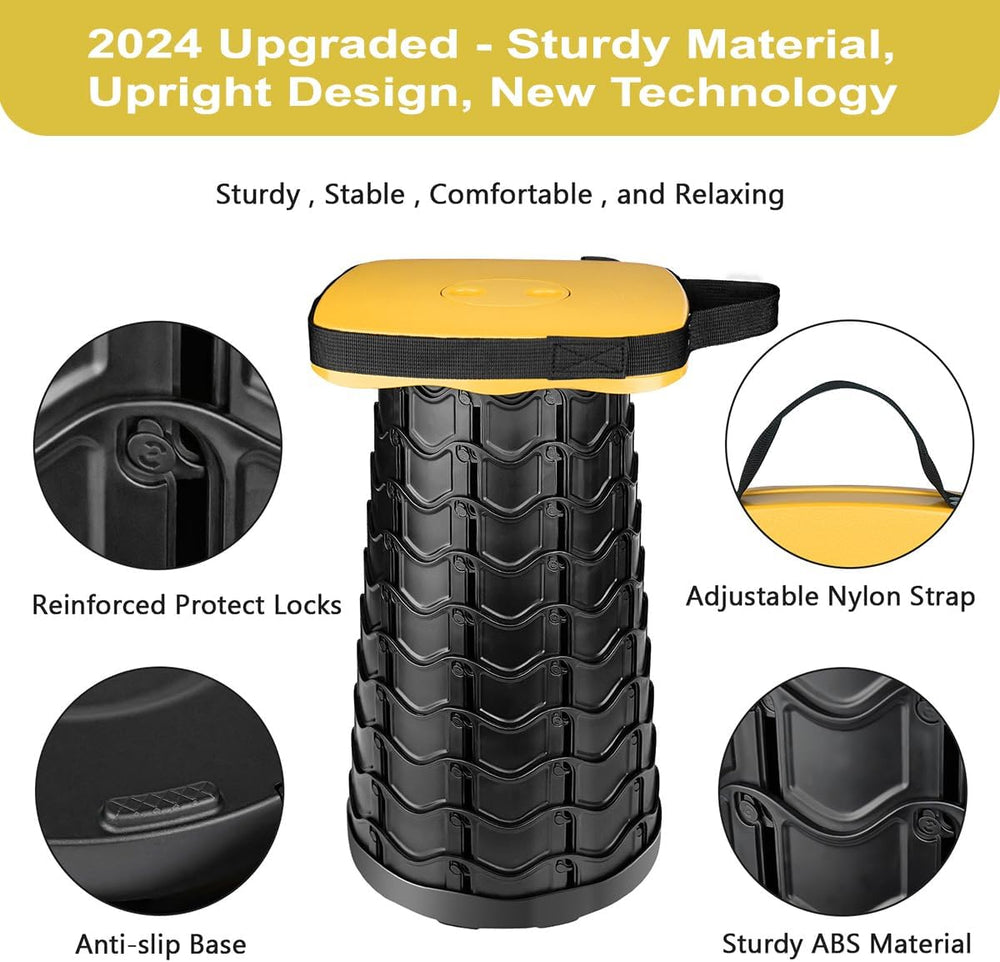 Outward Gear Upgraded Folding Stool Collapsible Portable Chairs Sturdy Heavy ...