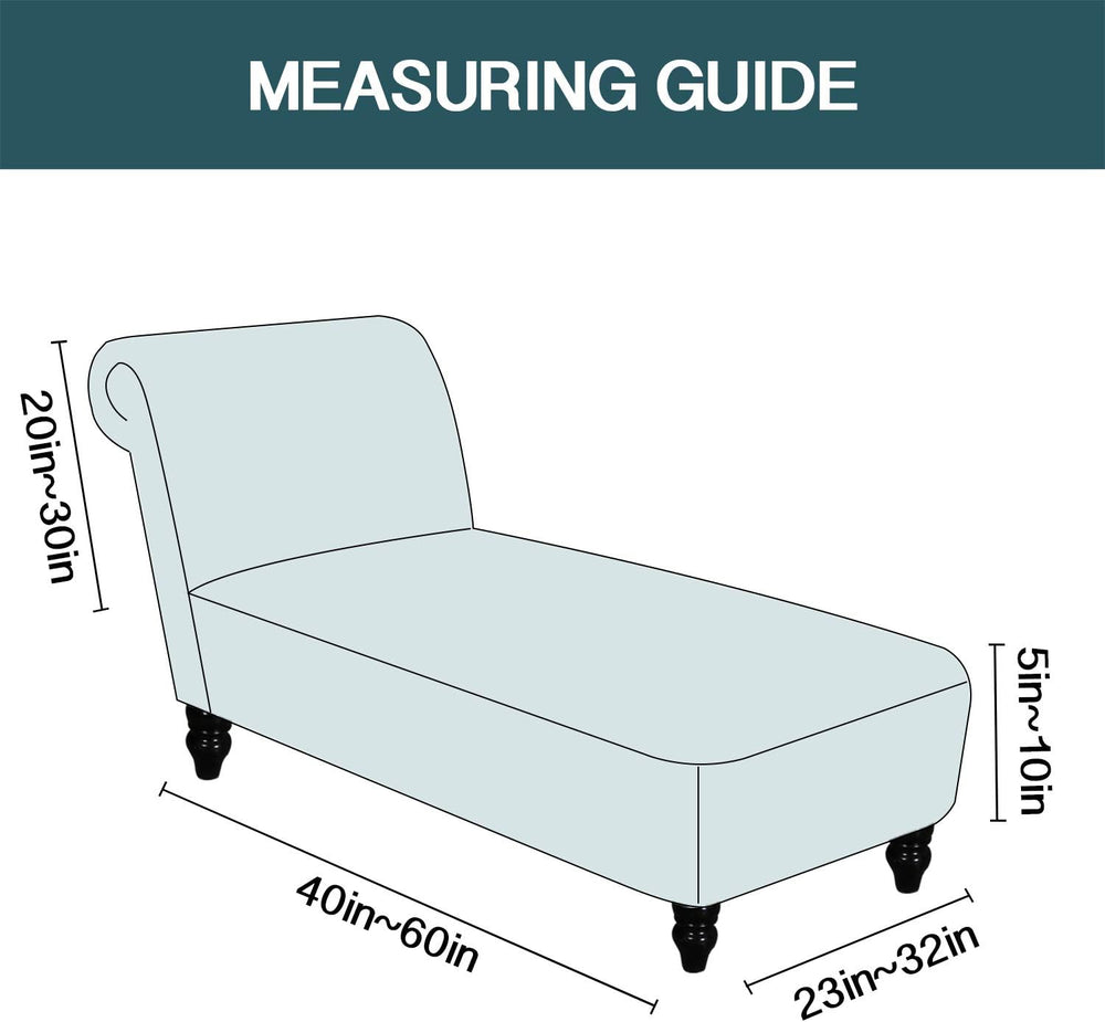 FantasDecor Chaise Lounge Velvet Luxury Covers for Living Room Indoor Stretch...