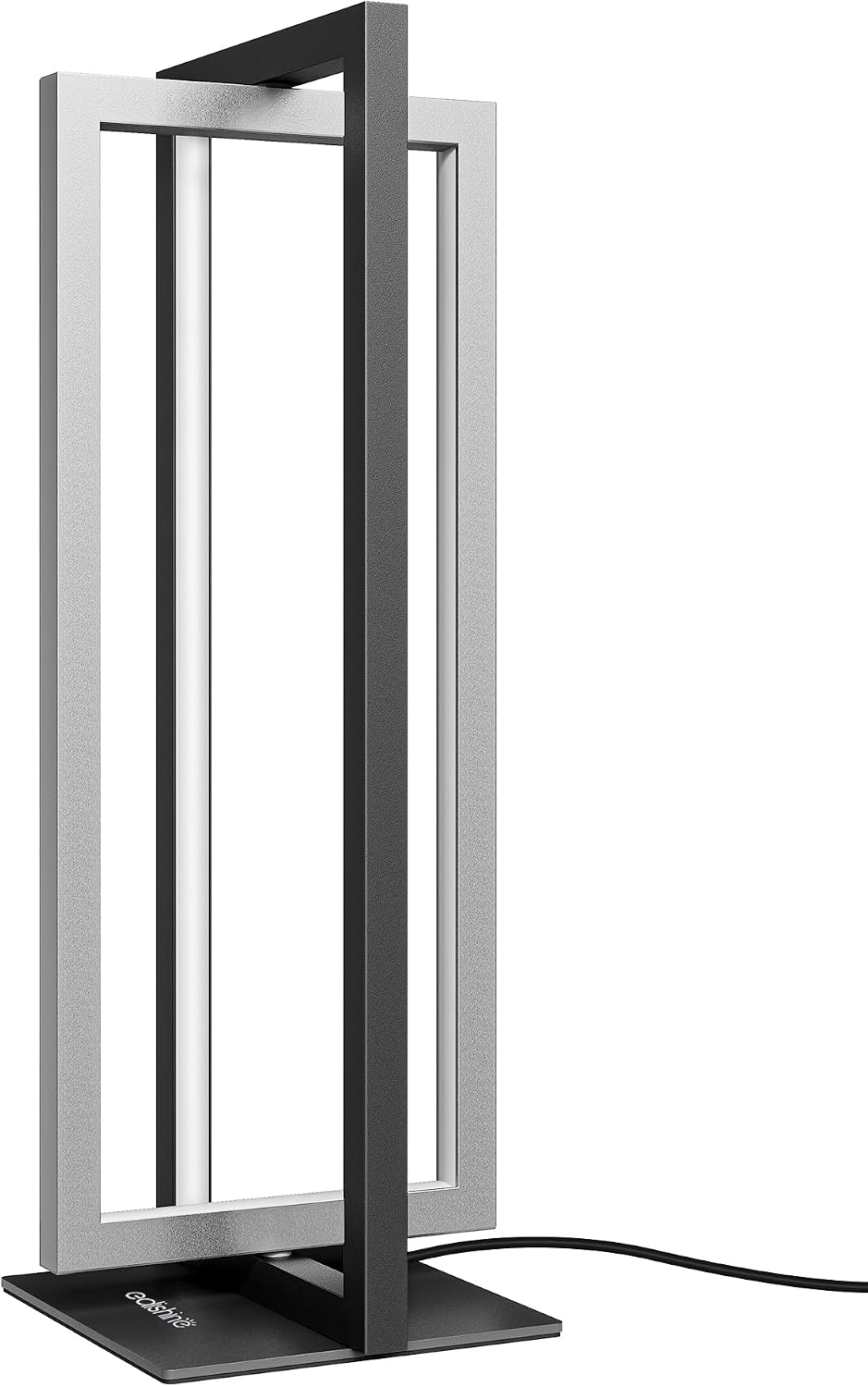 EDISHINE Modern LED Table Lamps, 750LM Dimmable Nightstand Lamp, Silver
