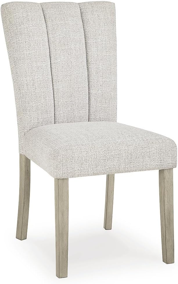 signature design by ashley upholstered dining chairs set, close-up detail
