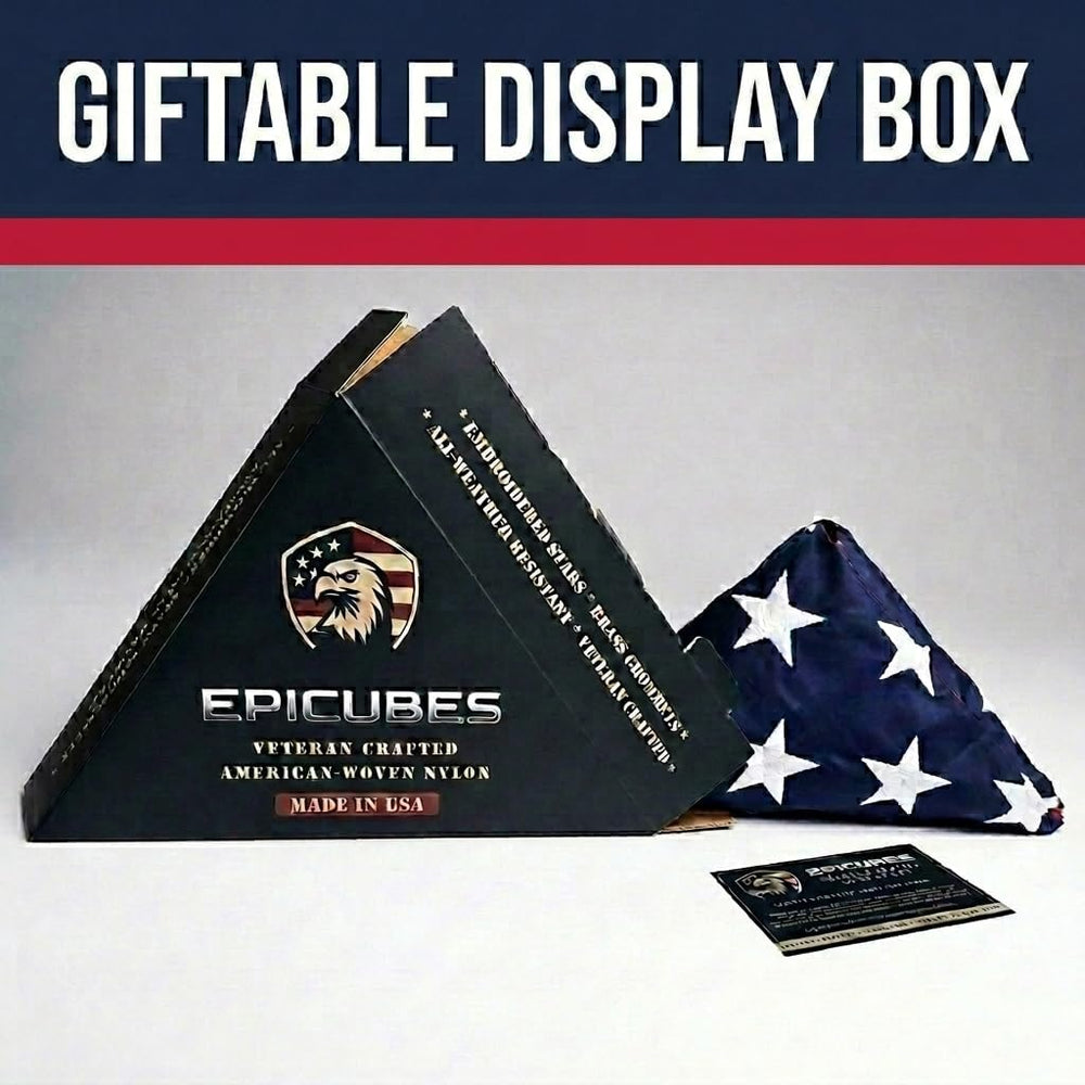 American Flags for Outside 3x5, Made in USA, Heavy Duty 210D Nylon