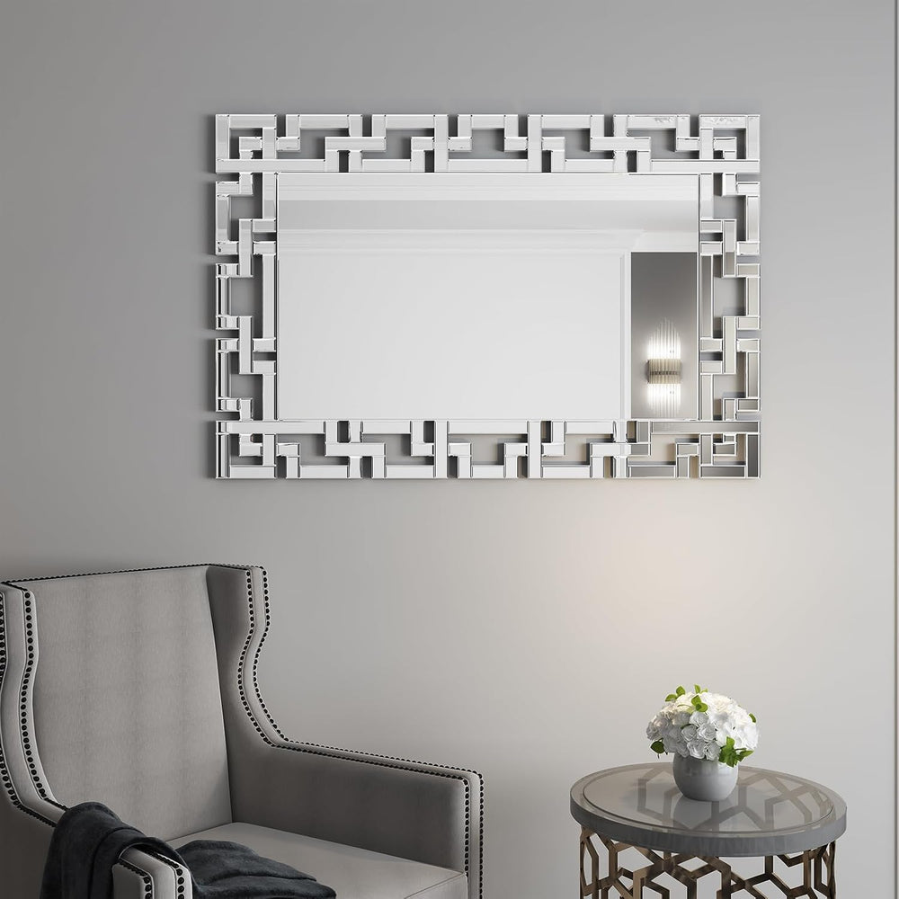 KOHROS 28"x 40" Large Rectangle Wall Mirror for Living Room Decor, ...